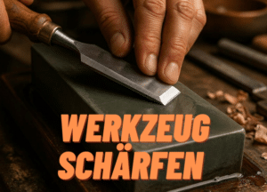 Werkzeug schärfen auf einem Wasserstein